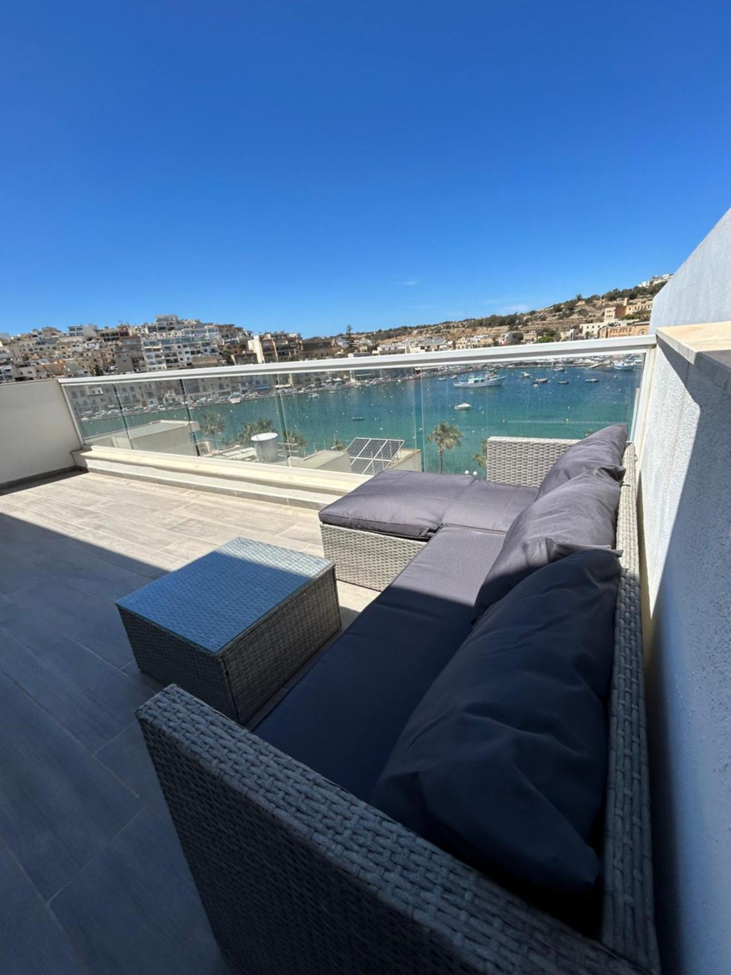 Ferienwohnung Seaview Setters Penthouse Marsaskala Exterior foto